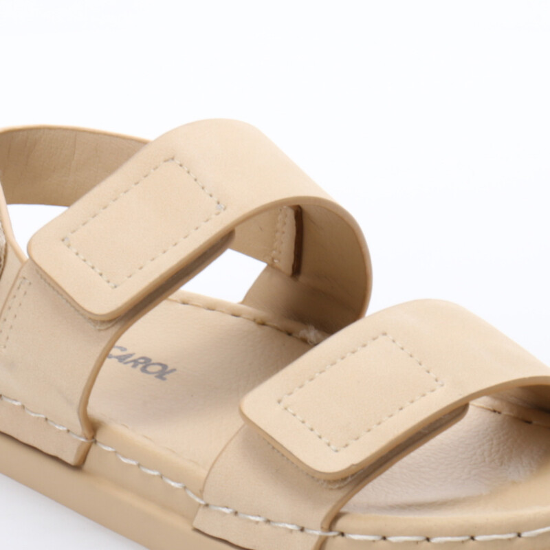 Sandalias de Niña MINI Miss Carol HOLBORN con velcro Beige