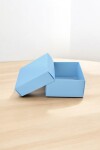 Caja Cuadrada 8x8x4,5 cm CELESTE