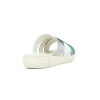 Wonder Sandalia Dama Confort Tiras Cruzadas Blanco-plata