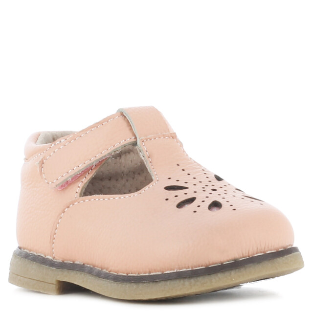 Zapato de Niña Mini Miss Carol BERET con velcro y calado Rosado