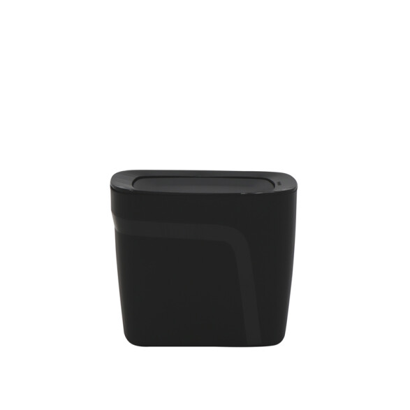 Papelera "COMPACTO" 6.5 Lt. en polipropileno negro -TRAMONTINA TD0463