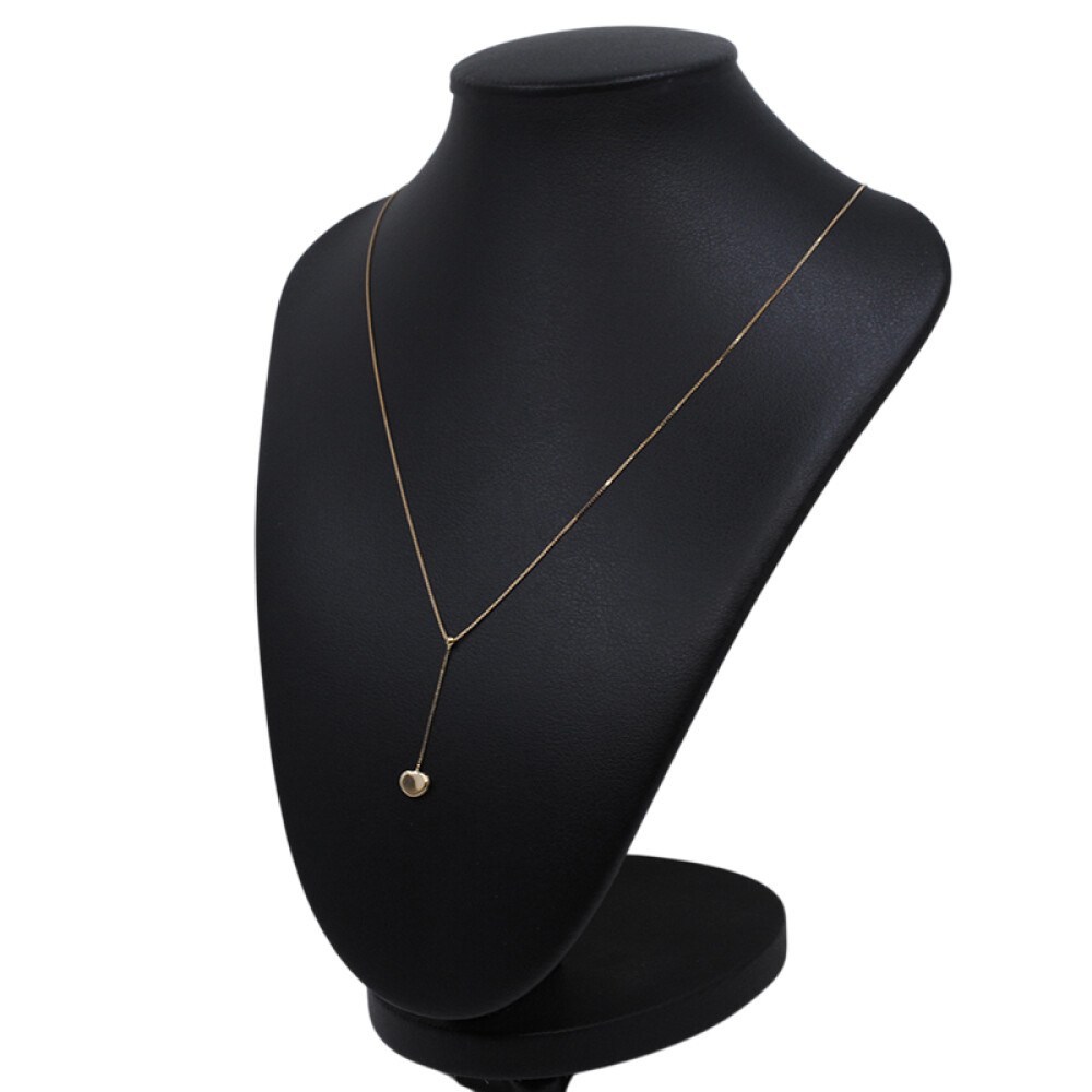 Cadena en oro 18k con dije corazon. Largo 40 cm Cadena en oro 18k con dije corazon. Largo 40 cm