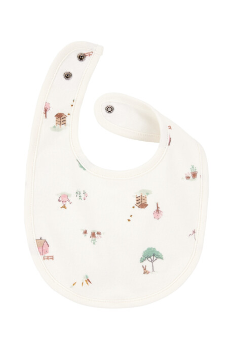 Pack tres baberos de algodón, diseño conejita Pack tres baberos de algodón, diseño conejita