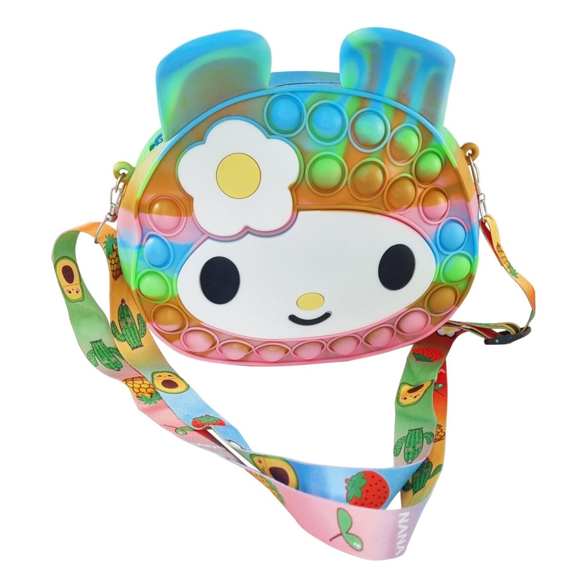 Cartera Pop It Multicolor Niños Infantil Regalo Burbujas - Color Variante MULTICOLORROSA 