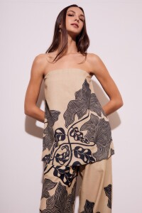 Top Con Lino Print