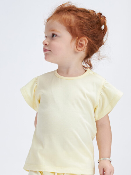 Remera volados Amarilla