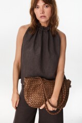 Noble Leather Bag Camel