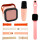 Set Micrófono Parlante Karaoke + Reloj Smartwatch Rosa