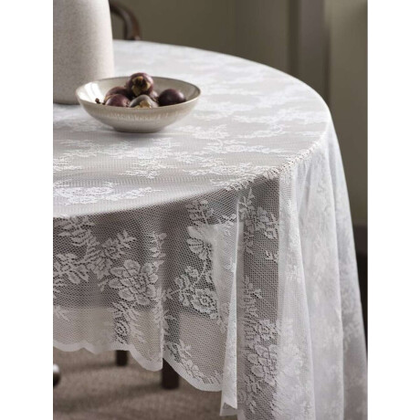 Mantel CIKORIA 140x240 encaje blanco Blanco