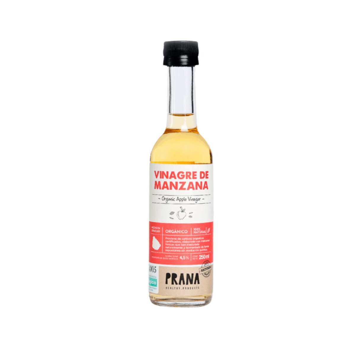 Vinagre De Manzana Orgánico Prana 250ml 