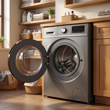 LAVARROPAS HOGARON CAPACIDAD 10,5KG CARGA FRONTAL Lavarropas HOGARON LHOG105 Carga Frontal 10,5 Kg Inverter BLDC 1400 RPM 16 Programas Inicio Diferido - Titanium