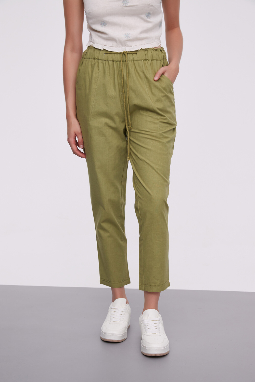 Pantalon Bengkel Verde Oliva Oscuro