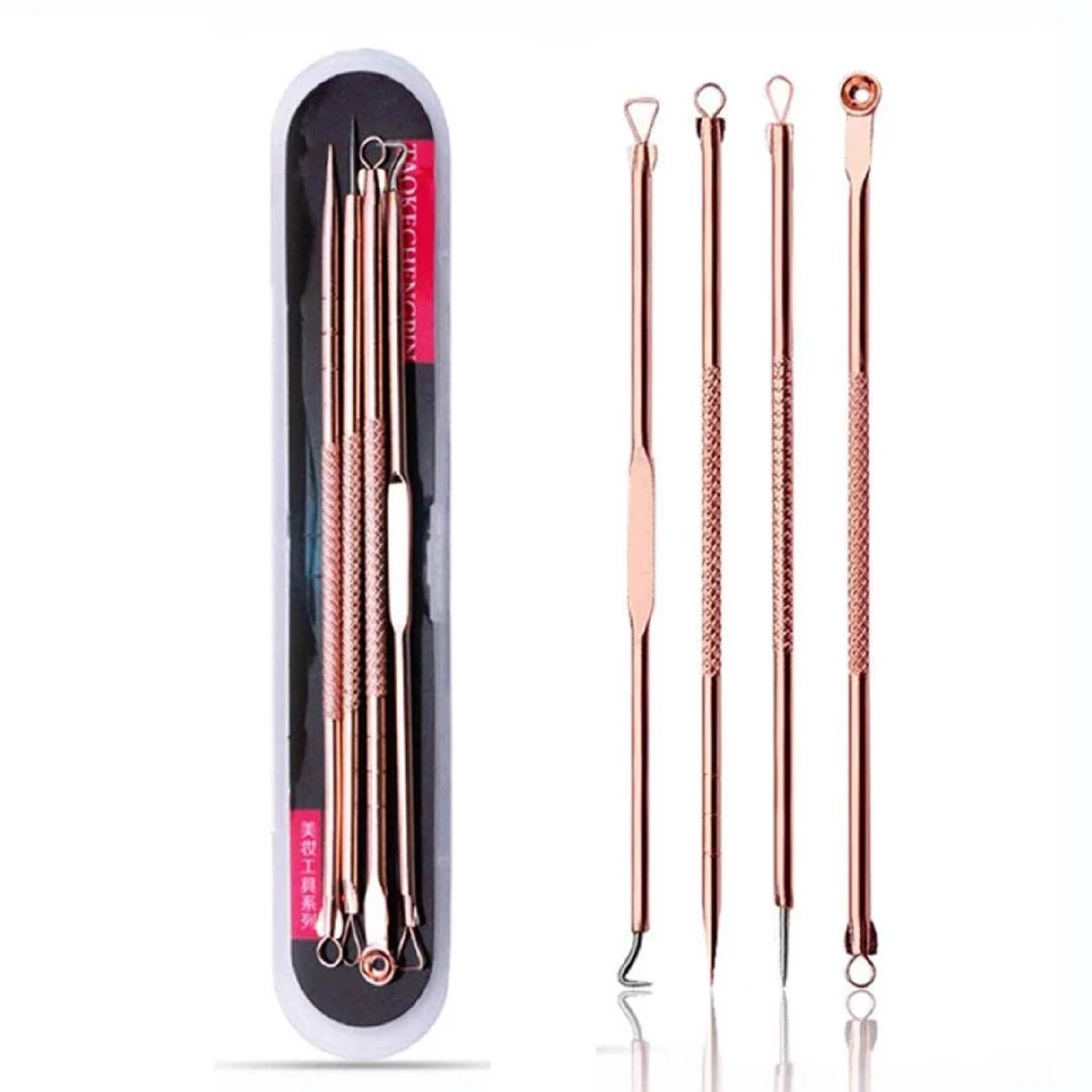 Kit de Herramienta para el Acné y Puntos Negros - DORADO 