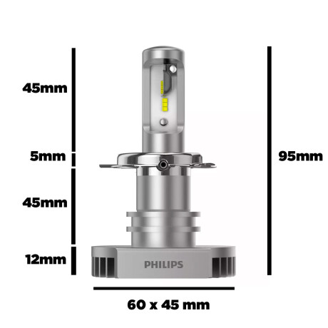 LAMPARA - LED H8 H11 H16 12V 6500K ULTINON PACK X2 PHILIPS LAMPARA - LED H8 H11 H16 12V 6500K ULTINON PACK X2 PHILIPS