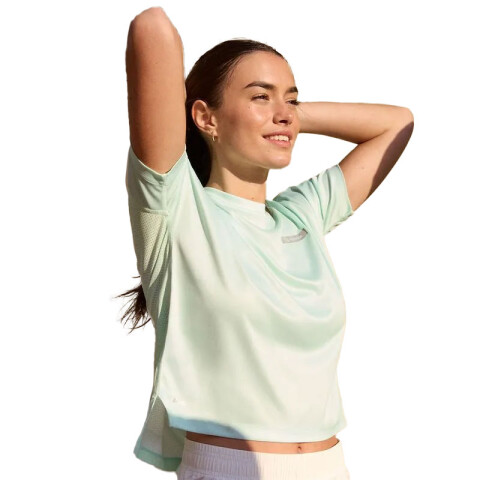T-SHIRT MC WMN RNG UP aqua glacier AQUA GLACIER