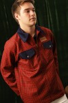 Campera New Zeland Cuadrillé Rojo