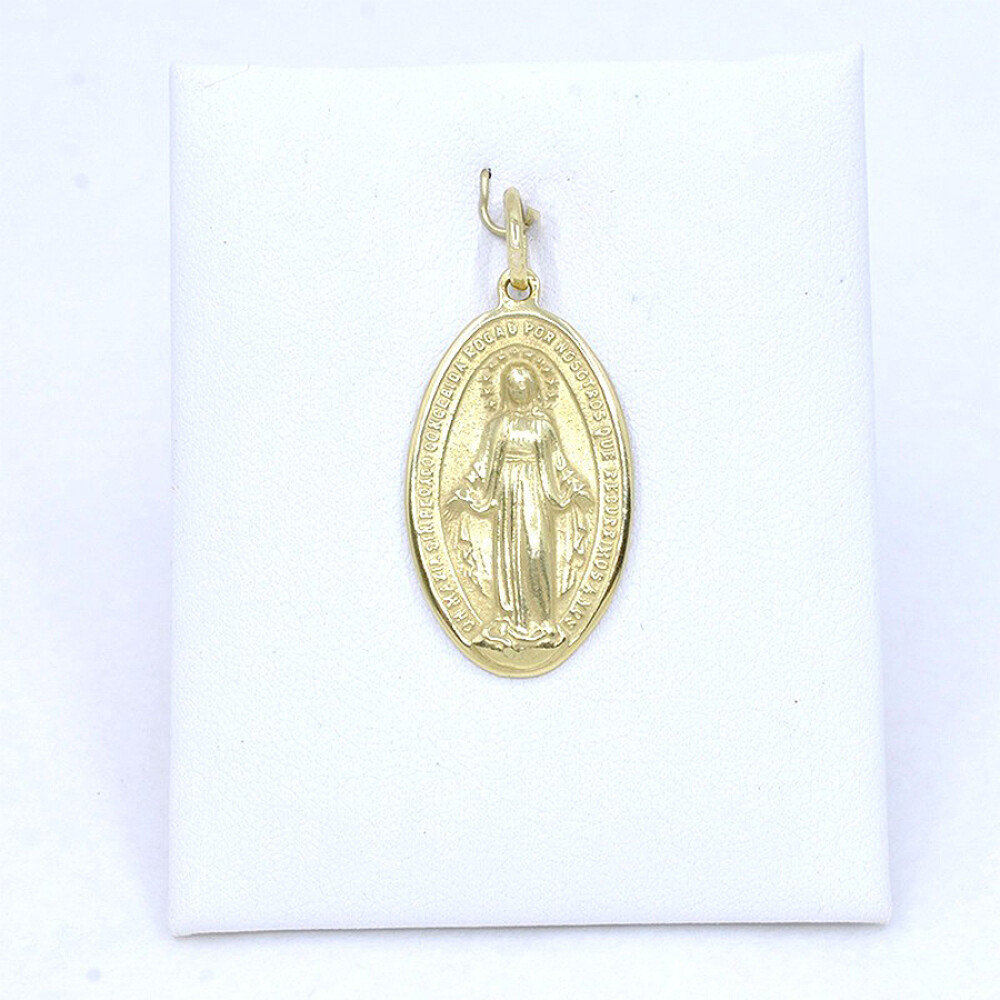 Medalla Virgen Milagrosa En Oro 18K Medalla Virgen Milagrosa En Oro 18K