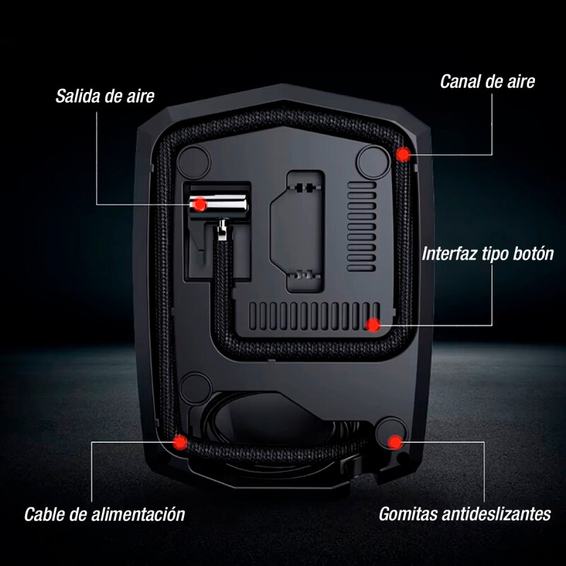 Compresor Inflador Eléctrico de Llantas para Auto con LCD Bomba de Aire Compresor Inflador Eléctrico de Llantas para Auto con LCD Bomba de Aire