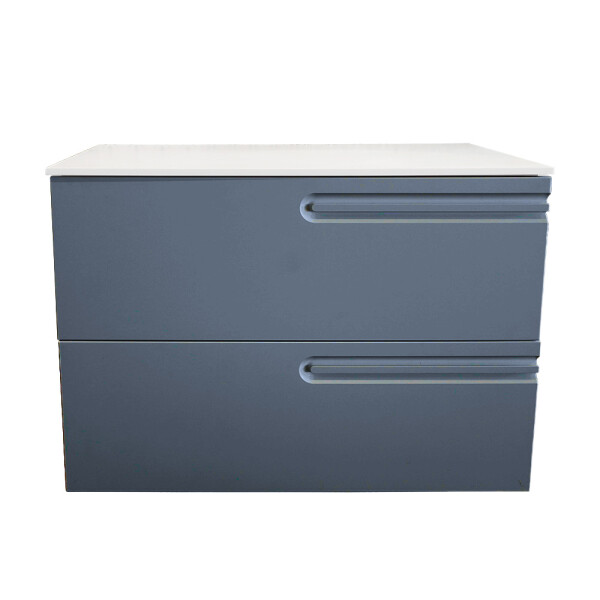 MUEBLE DE BAÑO ECONIC 80 CM AZUL VAPOR CON ENCIMERA Mueble De Baño Econic 80 Cm Azul Vapor Con Encimera