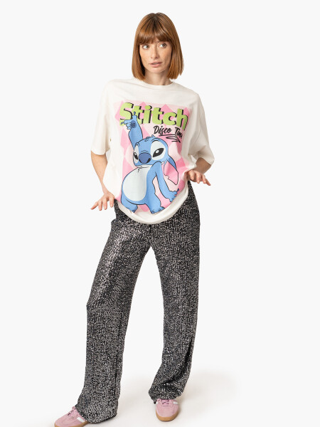REMERA STITCH DISCO TIME OFF WHITE