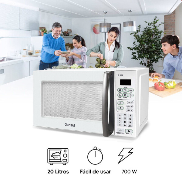 Microondas Consulcms20wf25z 20 L MICROONDAS CONSUL 20LTS CMS20WF25Z BLANC