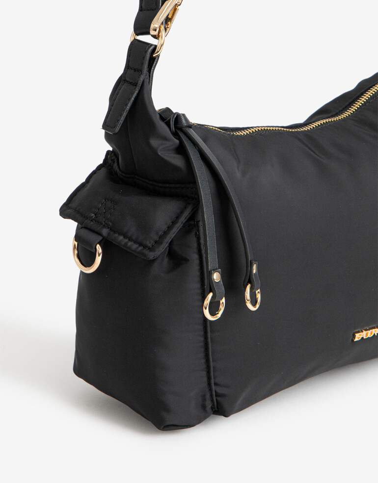 City Cartera Formato City Con Asa De Hombro. - Negro