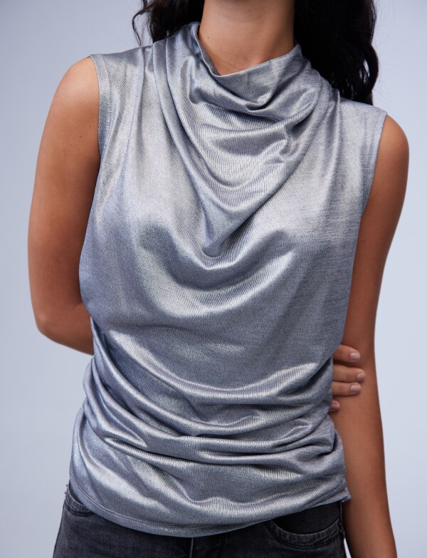 Blusa Silver PLATEADO