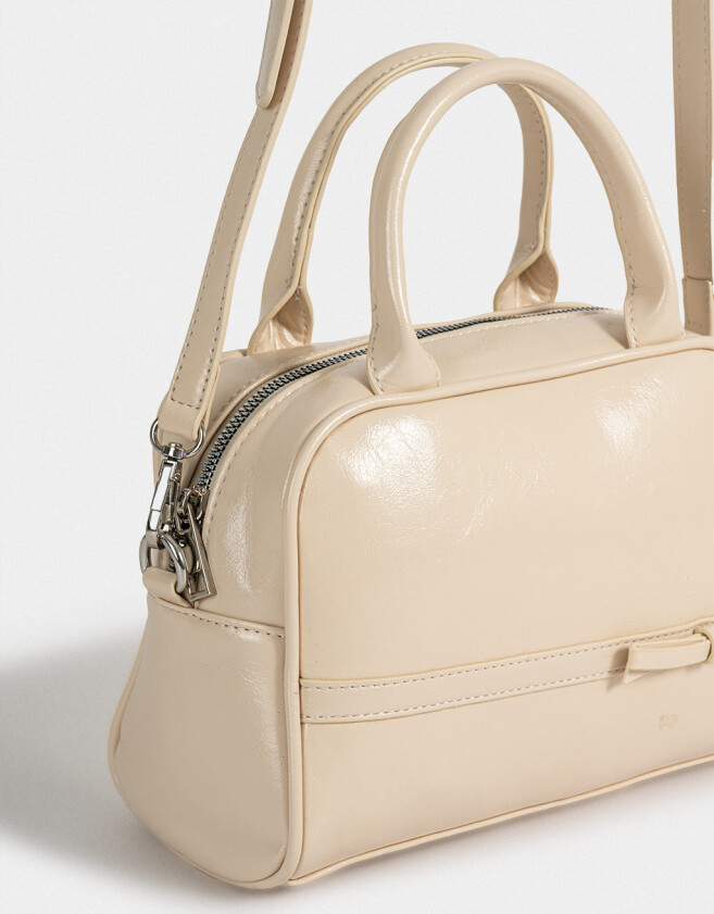 Bowling Cartera Bowling Con Lazo - Marron Beige