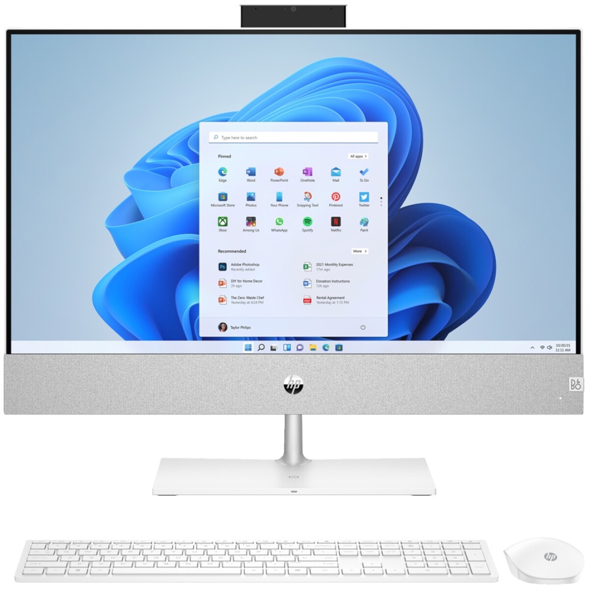 Equipo All In One HP Core I5 4.4GHZ, 8GB, 1TB + 256GB Ssd, 24" Fhd 