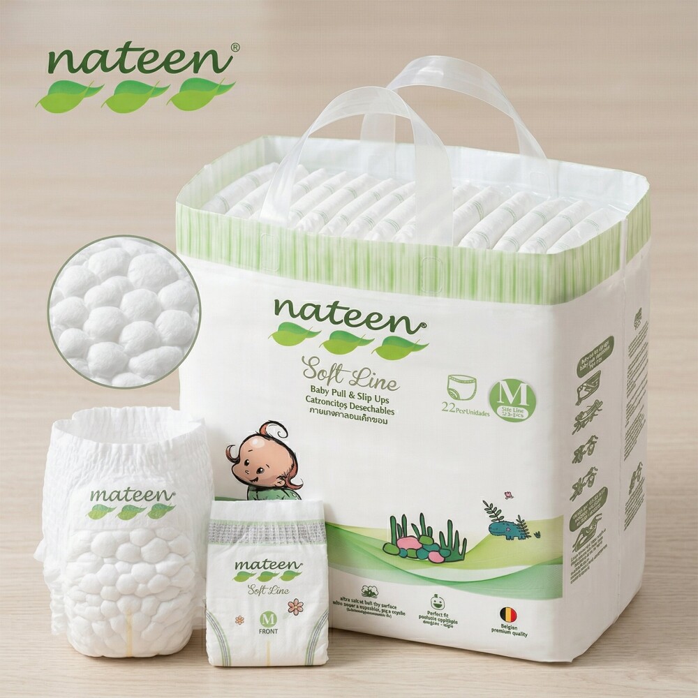 Pañales Pull-Up de Bebé Nateen Línea Soft Pañales Pull-Up de Bebé Nateen Línea Soft
