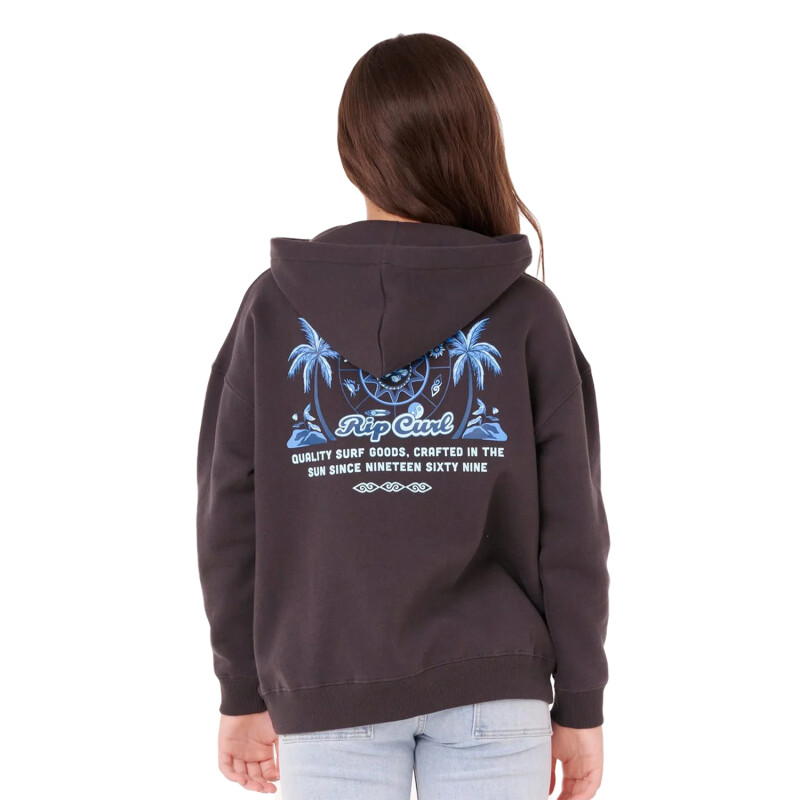 Canguro Rip Curl Paradise Club Hood Niño - Negro Canguro Rip Curl Paradise Club Hood Niño - Negro