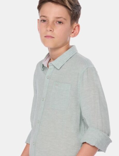 CAMISA DE LINO Menta