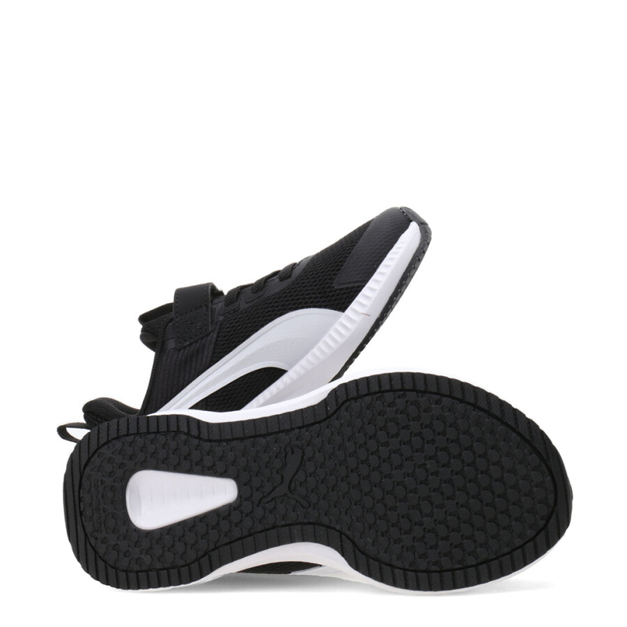 Championes de Niños Puma Flyer 4 Ac+ Ps Negro - Blanco