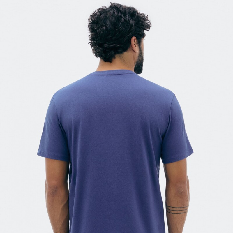 CAMISETA MM MASC AZUL MEDIO