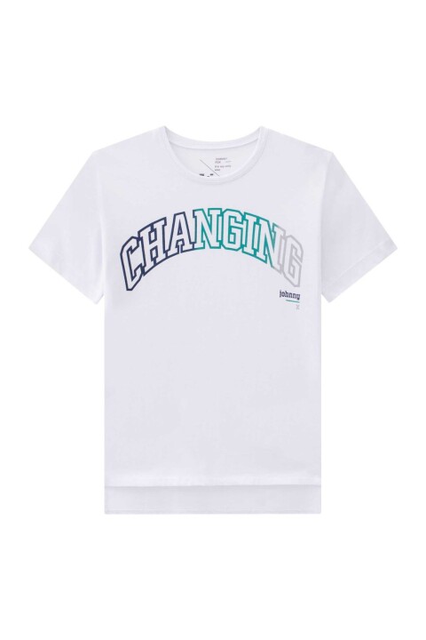 Camiseta Estampada Changing Blanca Camiseta Estampada Changing Blanca