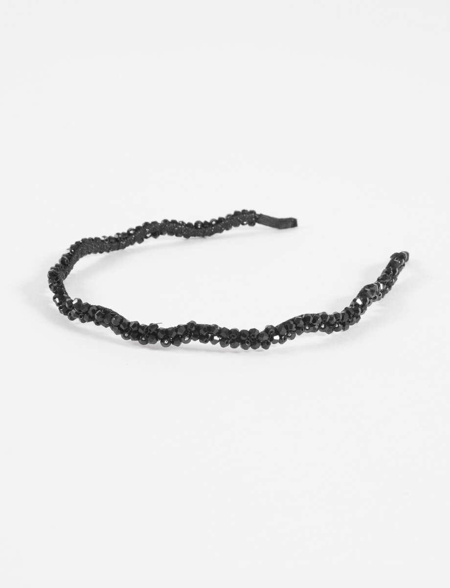 Vincha ondulada - negro 