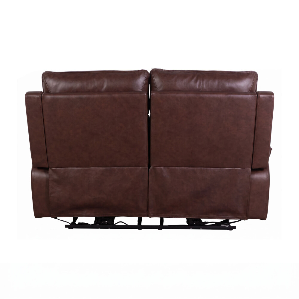 RECLINER ELÉCTRICO 2 CUERPOS CUERO-Y-SIMIL-CUERO MARRON JOSHUA
