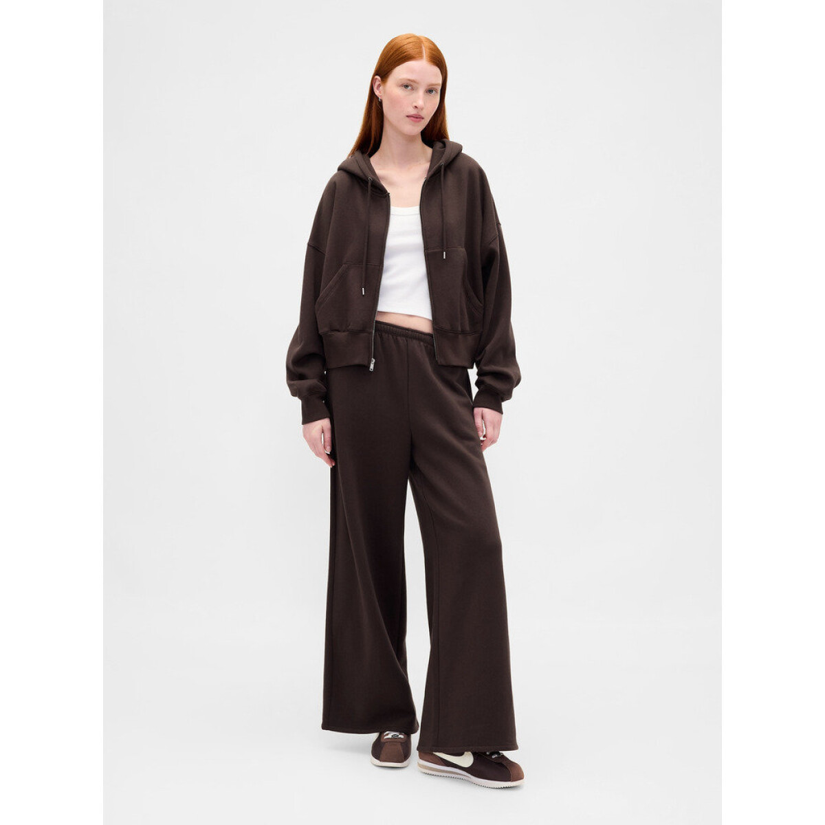 BAGGY WIDE LEG SWEATPANT - TERRA BROWN V2 