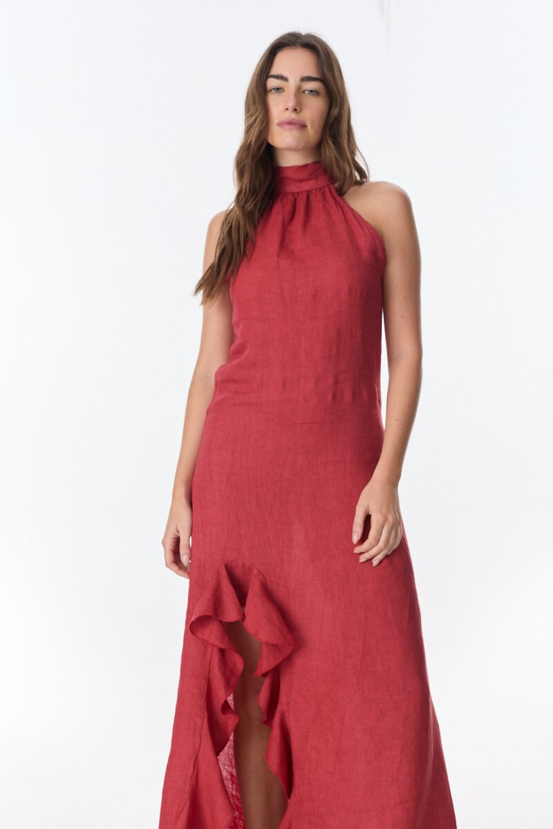 Vestido Lirio Bordeaux