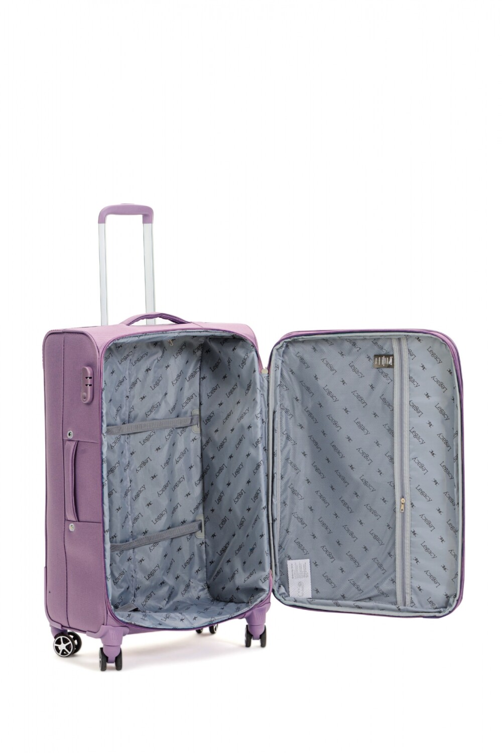 VALIJA DE TELA SEMI RIGIDA Rosada