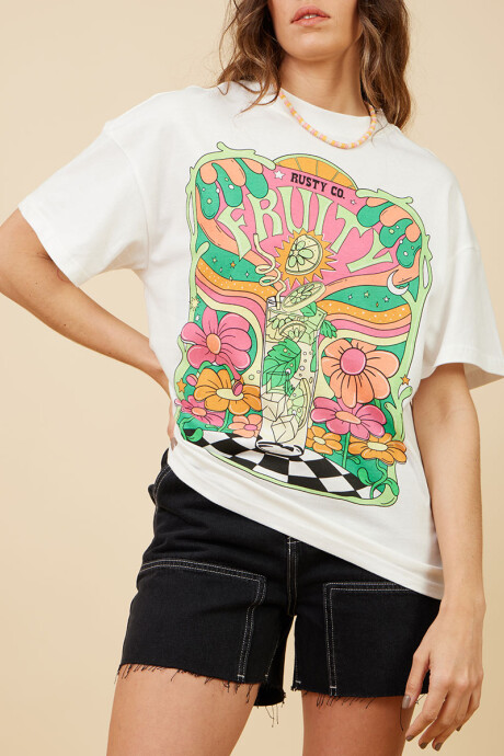 T-SHIRT TROCAY RUSTY Blanco