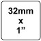 Manguito M PVC 32 mm X 1"