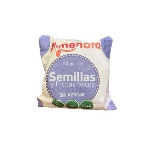Alfajor de semillas y frutos secos s/azúcar Alimendra Alfajor De Semillas Sin Azucar