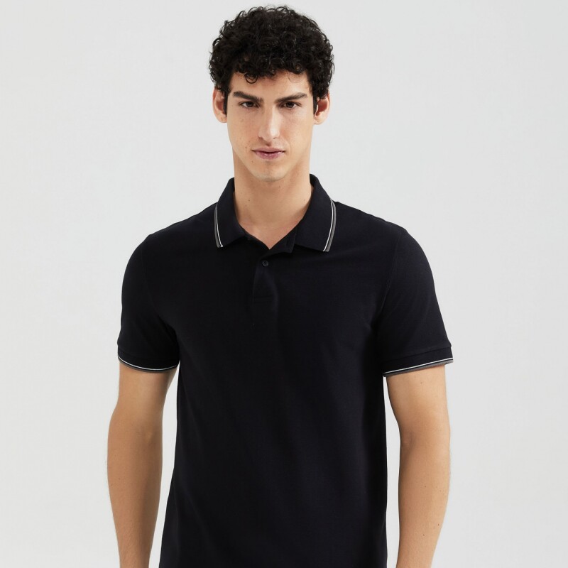 CAMISA POLO MM MASC PRETO