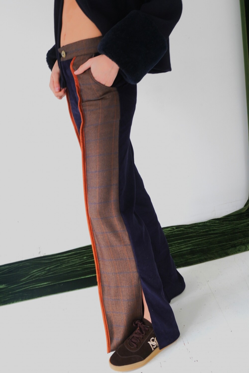 Tweed Pants Azul / Tweed Habano