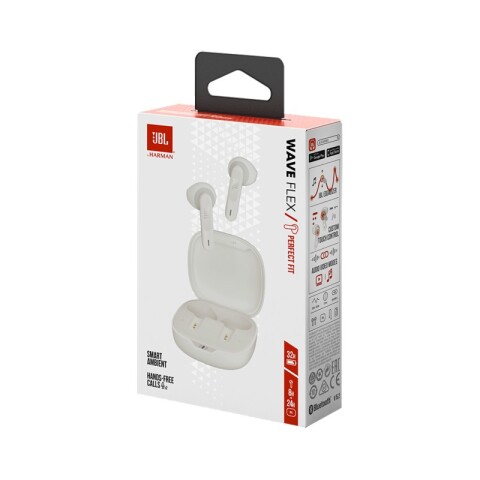 Auricular JBL Wave Flex Truly Wireless Blanco Auricular JBL Wave Flex Truly Wireless Blanco