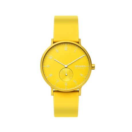Reloj Skagen Deportivo/Fashion Silicona Amarillo Neon 0