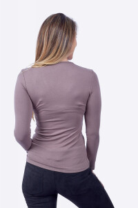 REMERA ELBA Visón