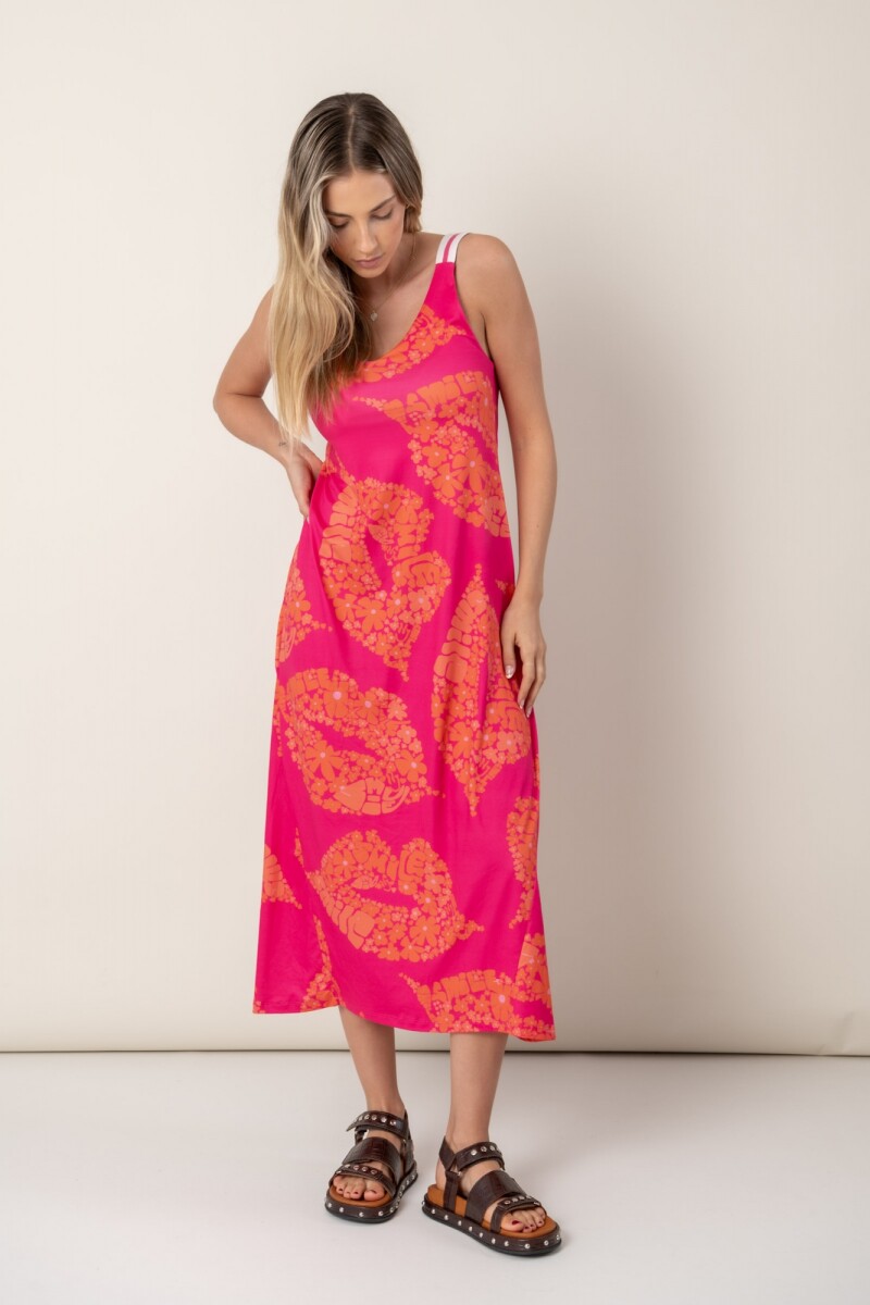 VESTIDO LOOP - FUCSIA 