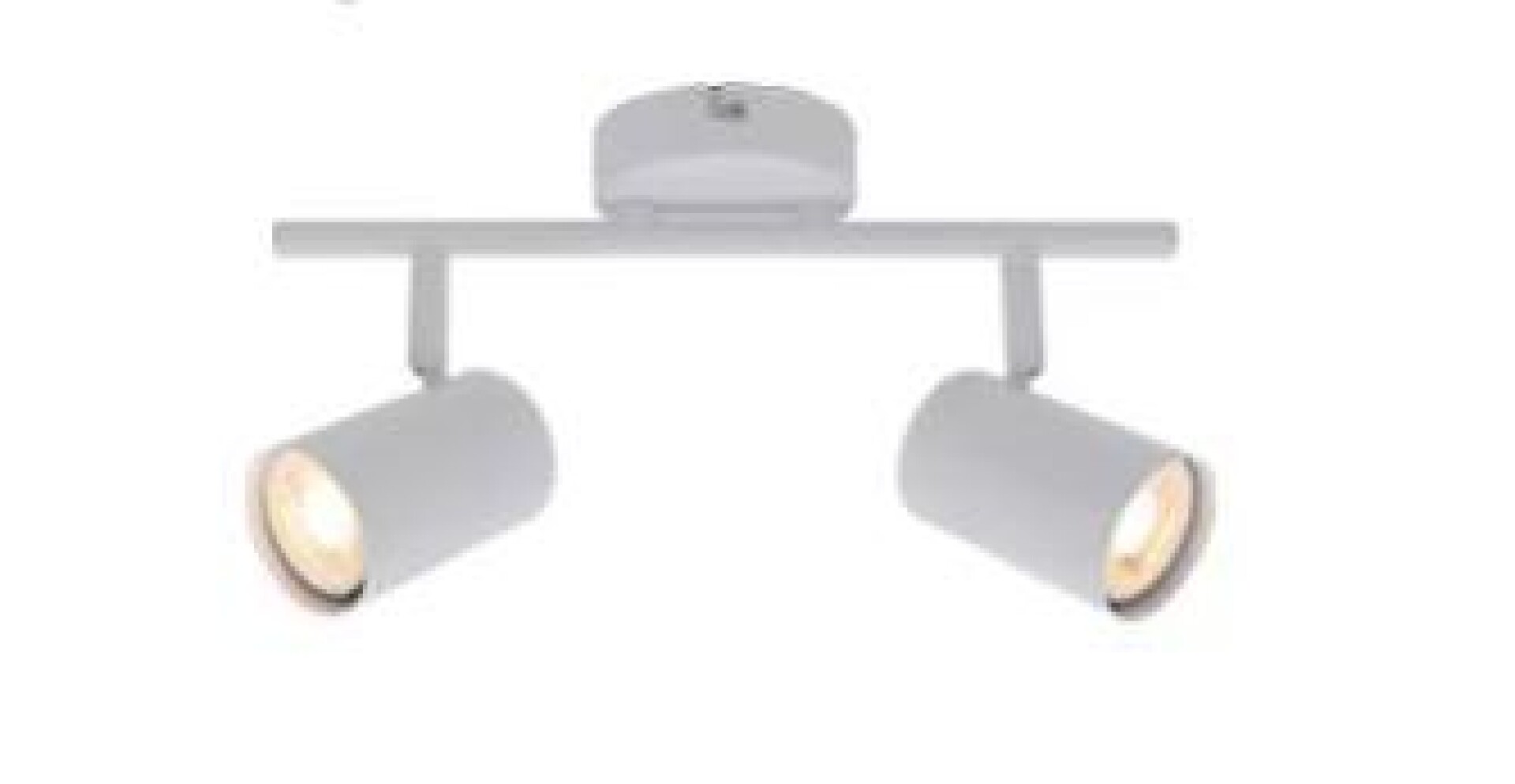 Spot 2 Luces Orientable Para Adosar En Techo / Pared - Blanco 